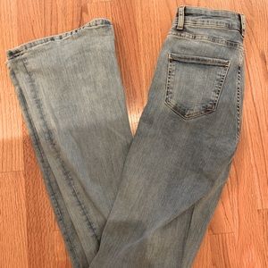 High-waisted Zara flare jeans